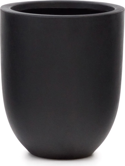 Kave Home Aiguablava Plantepotte 39 cm i Sort Cementfiber