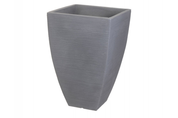Plastkrukke   Riller 40x40x60 Cm Grå