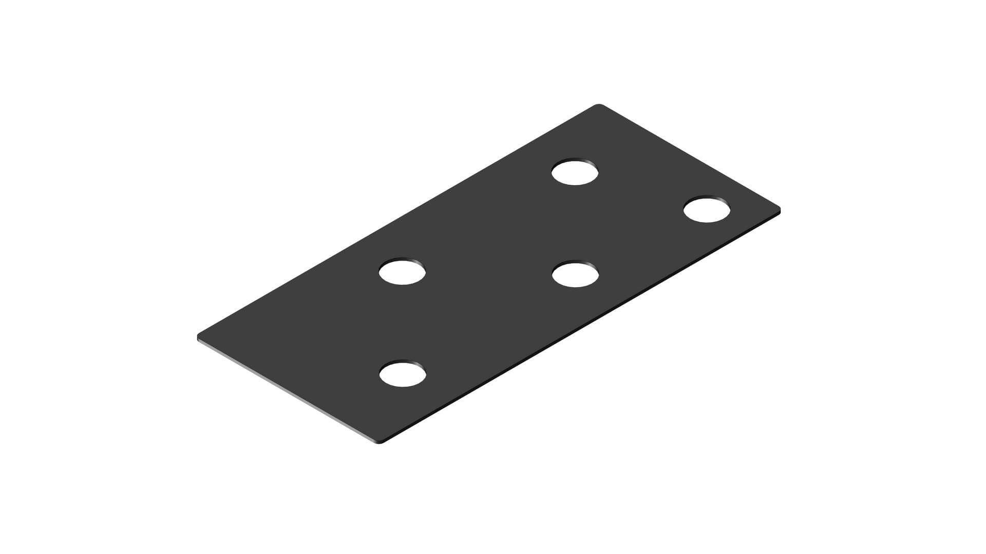 Plastplade 385   844 Med Huller