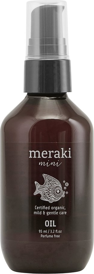 Plejeolie Meraki Mini 95 Ml Sort   økologisk Parfumefri Babyolie Til Sart Hud