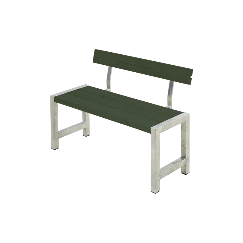 Plus Café Plankebænk   Ryglæn 127 Cm Grøn 185561-11