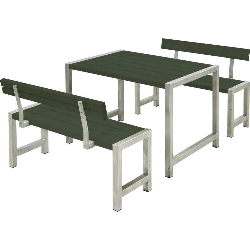 Plus Café Plankesæt     Ryglæn 127 Cm Grøn 185582-11