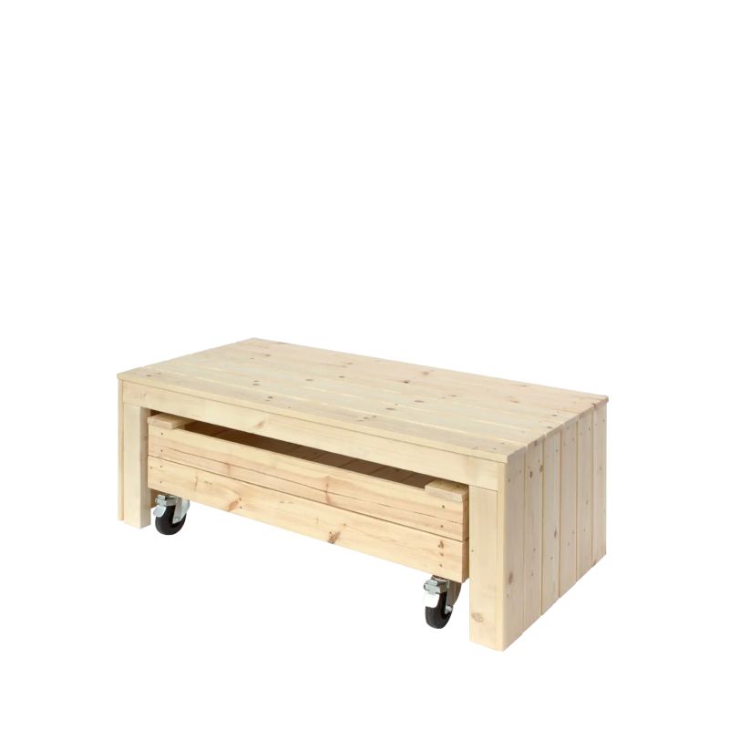 Plus Fun Bænk Og Multikasse   Hjul 120 Cm 18260-