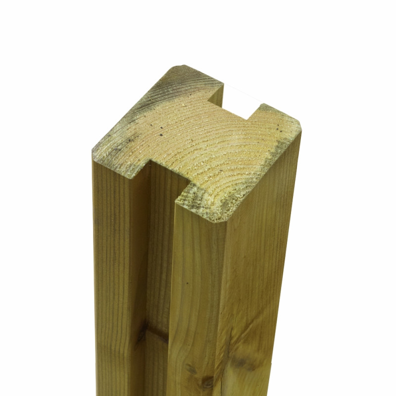 Plus Krydsskåret Profilstolpe     Spor 9ã 9ã 268 Cm Pefc 27748-
