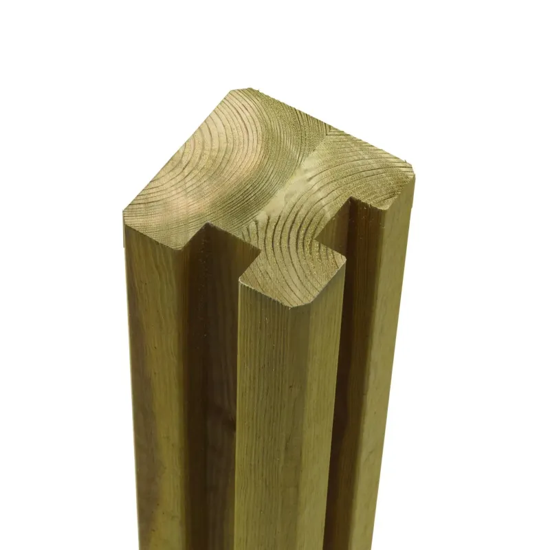 Plus Omlimet Profilstolpe Hjørne Spor 90x90mm X267cm Trykimp