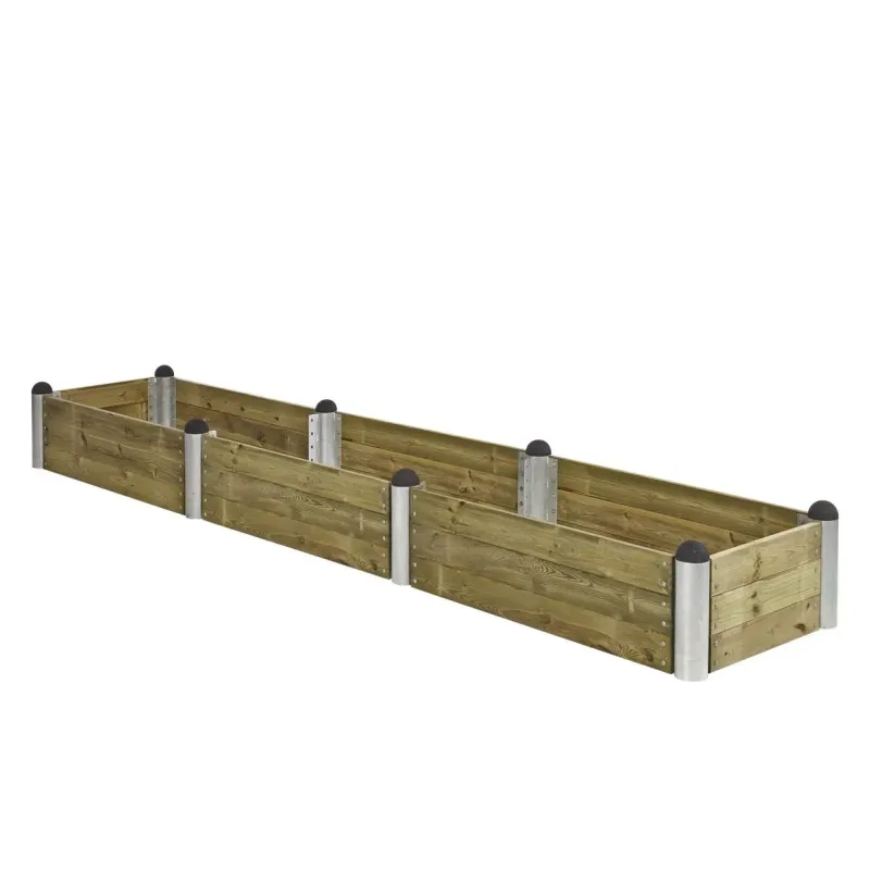 Plus Pipe Højbed 80x400cm - Trykimprægneret Til Haven