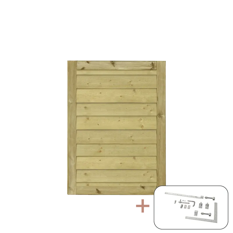 Plus Plus Klink Enkeltlåge Inkl  Beslag 100x125 Cm Vendbar 177850-
