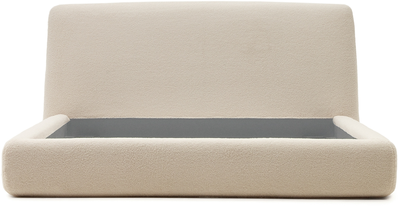 Polstret Dobbeltseng Martina fra Kave Home - Beige