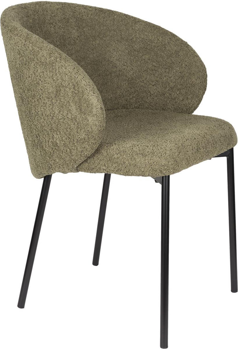 Elegant Brungrå Polstret Spisebordsstol Ayle - Stilfuld Design
