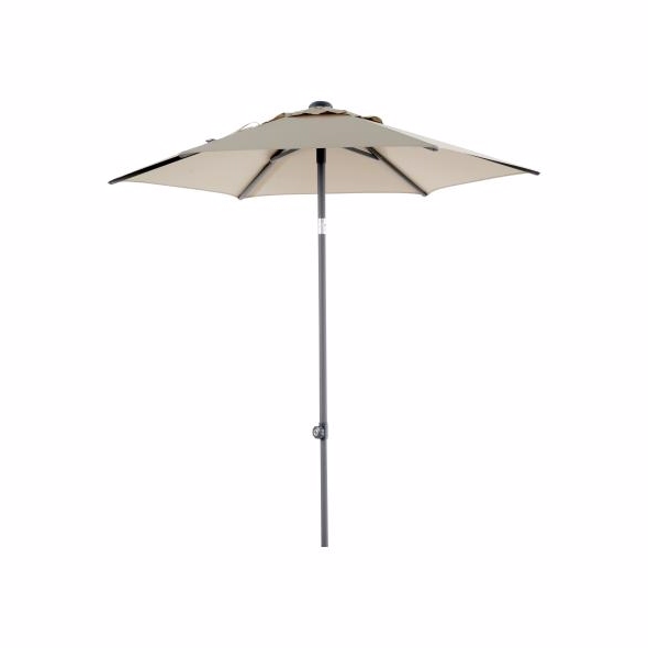 Poppi Parasol ø2m Champagne Diverse Haveparasol Brafab Enggården Havemøbler