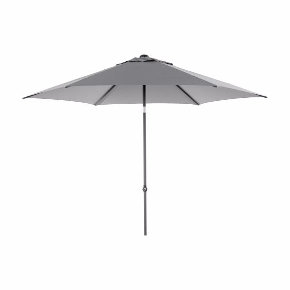 Poppi Parasol ø3m Grå Diverse Haveparasol Brafab Enggården Havemøbler
