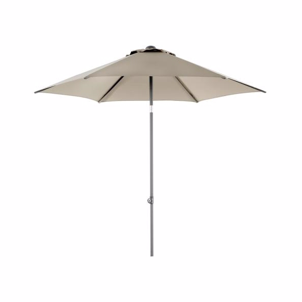 Poppi Parasol ø2 5m Taupe Diverse Haveparasol Brafab Enggården Havemøbler