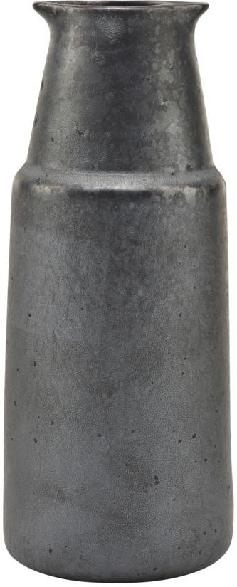 Porcelænsflaske House Doctor Pion ø7     H18 Cm Sort Brun Med Reaktiv Glasur