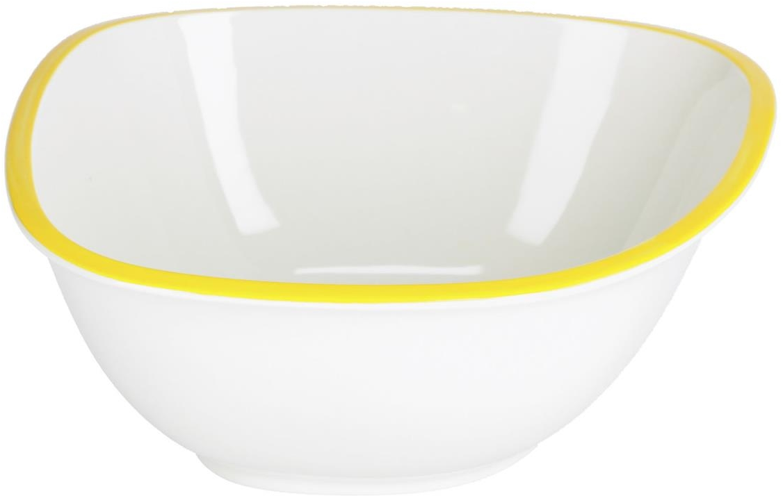 Porcelænsskål Kave Home Odalin Gul Hvid ø24 Cm Moderne Nordisk Design