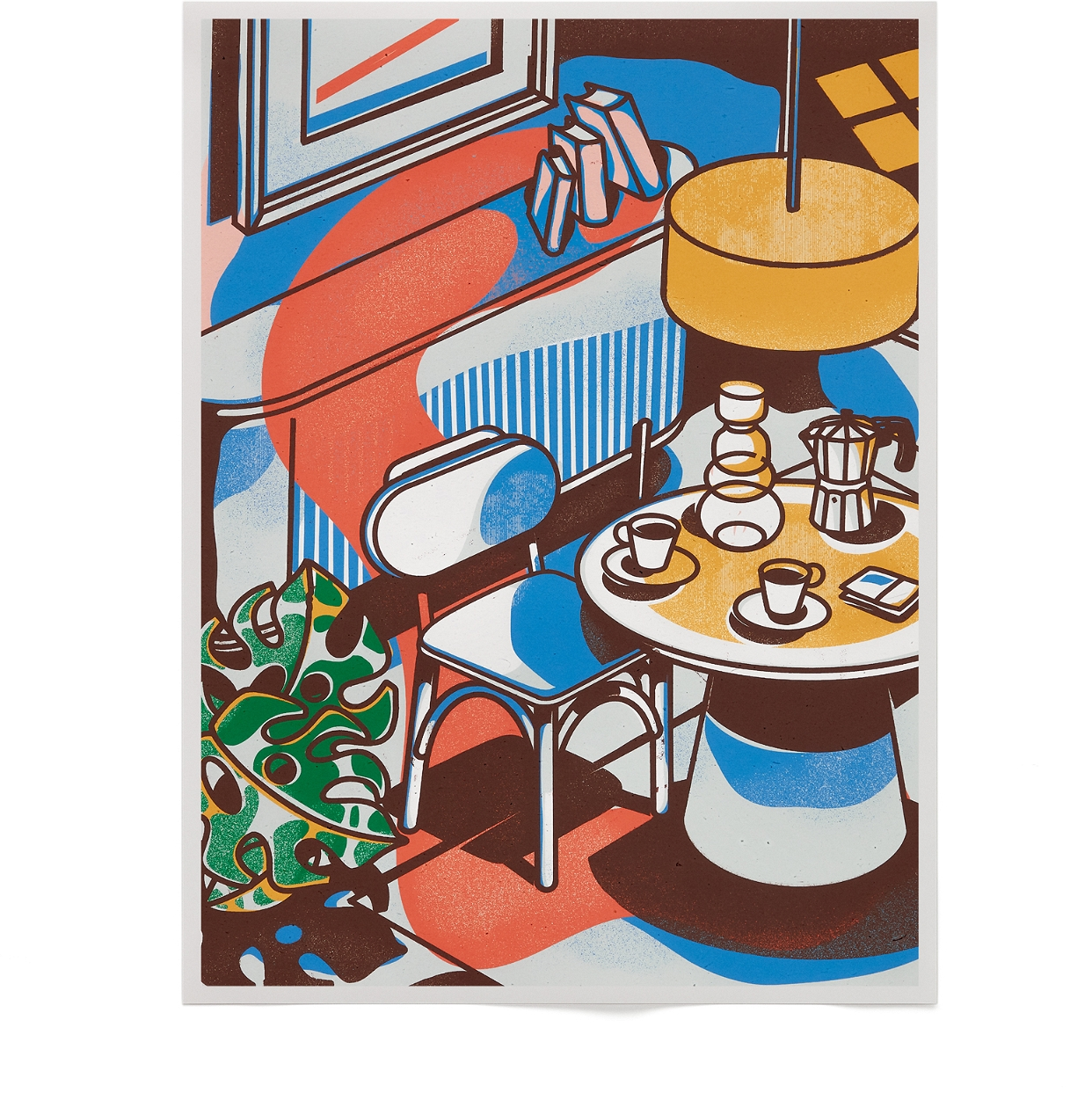 Print Til Væggen Kave Home Paula Flerfarvet 42x56 Cm Papir