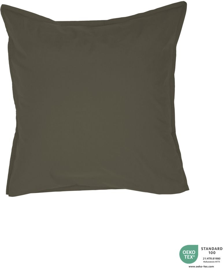 Pudebetræk Bynord Ingrid 60x63 Cm økologisk Bomuld Percale Oeko-tex 100 Bark