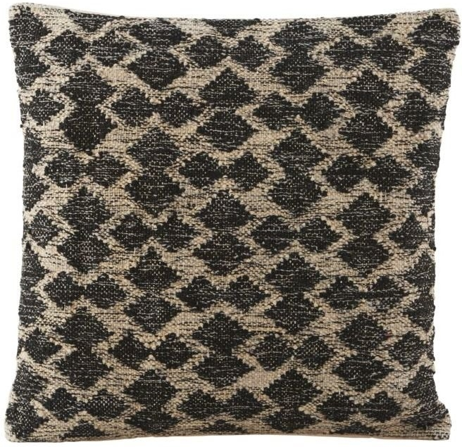 Elegant Pudebetræk House Doctor Mila Sort/Hvid 50x50 cm