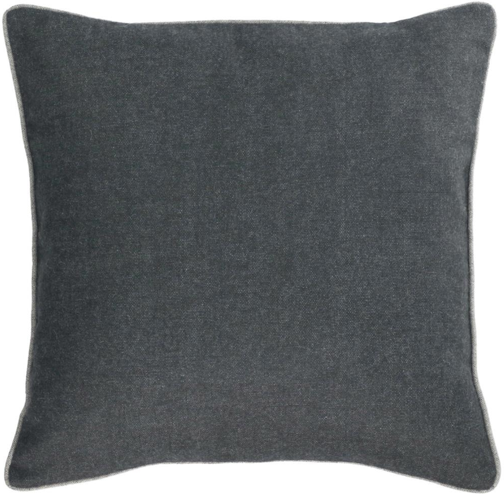 Pudebetræk Kave Home Alcara 45x45 Cm Sort Kave Cares-serien Uld Polyester Nordisk Design