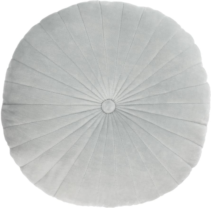 Pudebetræk Kave Home Brunetta Velvet Bomuld 35x35 Cm Lys Turkis Capitonné Vintage Industriel