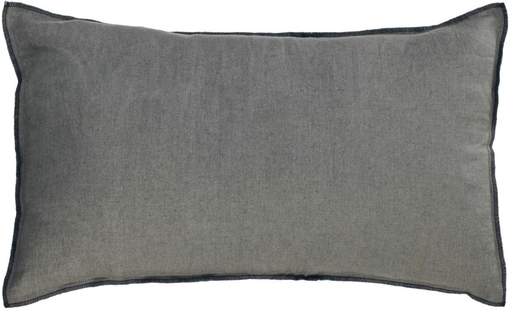 Pudebetræk Kave Home Elea 100 Linned Mørkegrå 30x50 Cm Bæredygtigt Nordisk Design