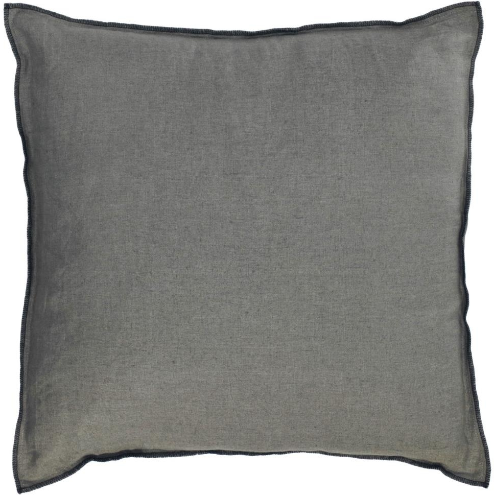 Pudebetræk Kave Home Elea 45x45 Cm 100 Linned Mørkegrå