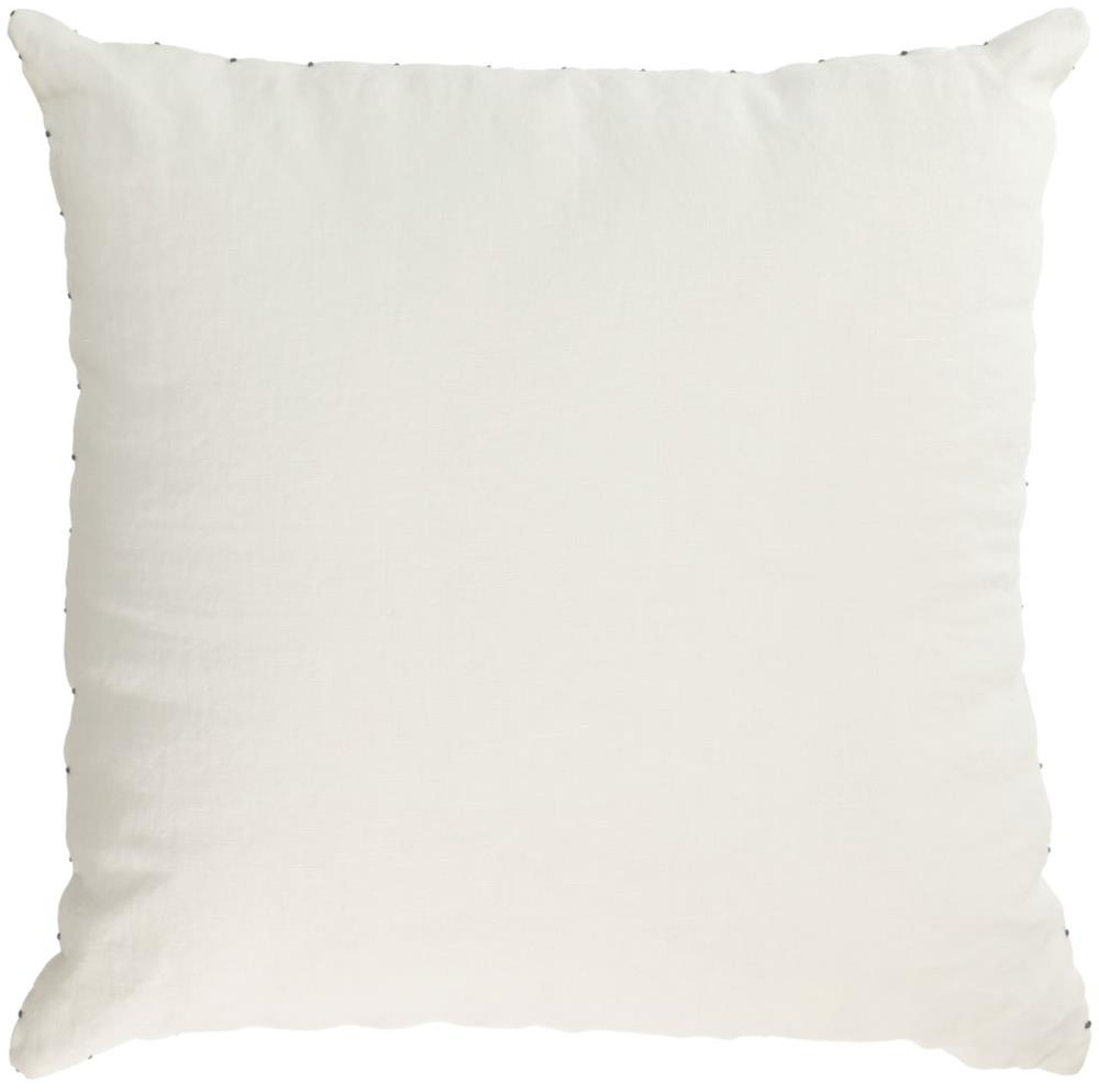 Pudebetræk Kave Home Elmina 45x45 Cm 100 Hør Sort Hvid