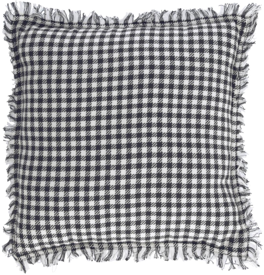 Håndvævet Pudebetræk Kave Home Lindiwe - Sort/Hvid 45x45 cm