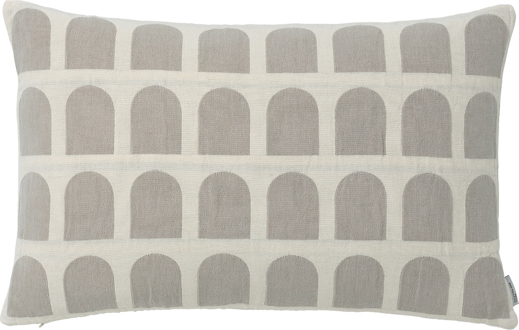 Pudebetræk Kristina Dam Arch 100  Bomuld Off-white Beige  Minimalistisk Pyntepudebetræk