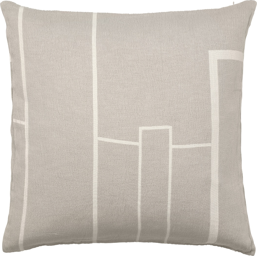 Pudebetræk Kristina Dam Architecture Beige Off-white 29x8x20 Cm Bomuld