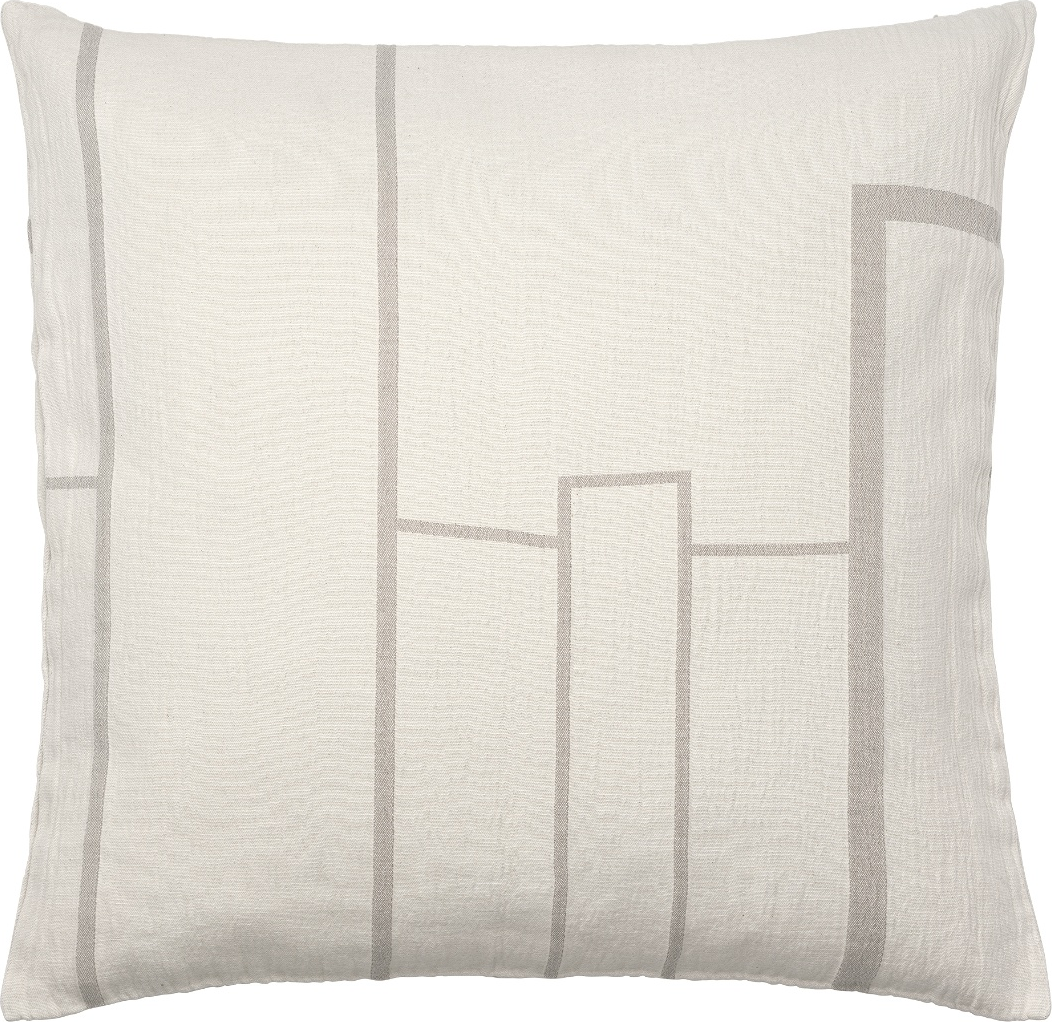 Pudebetræk Kristina Dam Architecture 100  Bomuld Off-white Beige Oeko-tex