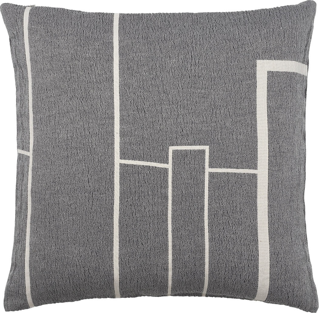 Pudebetræk Kristina Dam Architecture Sort Off-white 100  Bomuld 29x20 Cm