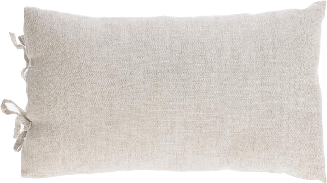 Pudebetræk Pudevår Kave Home Tazu 30ã 50 Cm Beige 100 Naturhør