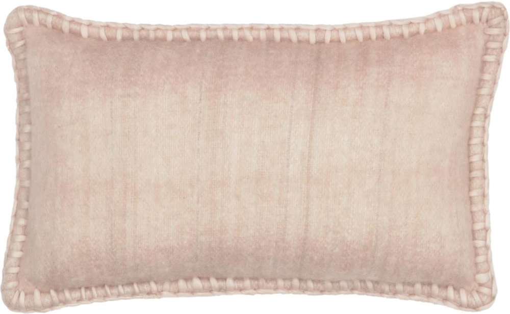 Pudebetræk Pyntepudebetræk Kave Home Augustina 45x45 Cm Uld Polyester Lyserød