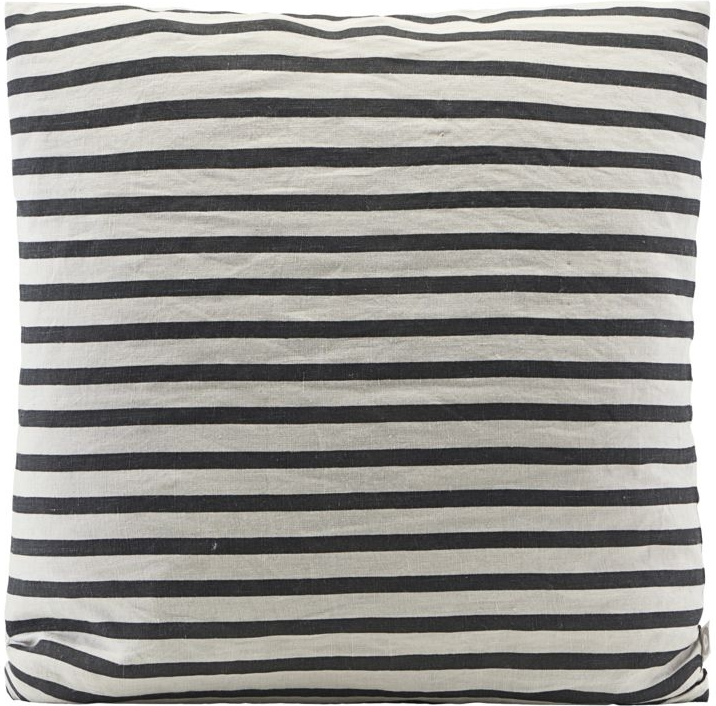 Pudebetræk House Doctor Stripe 60x60 cm - Sort og Grå