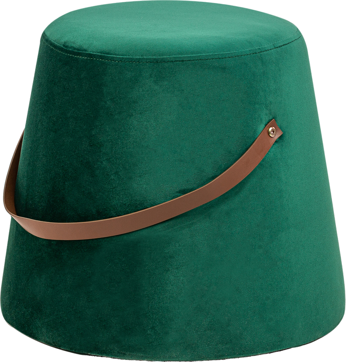Puf Fodskammel Nordlys Furniture Fuji Smaragdgrønt Fløjl ø42xh36 Cm