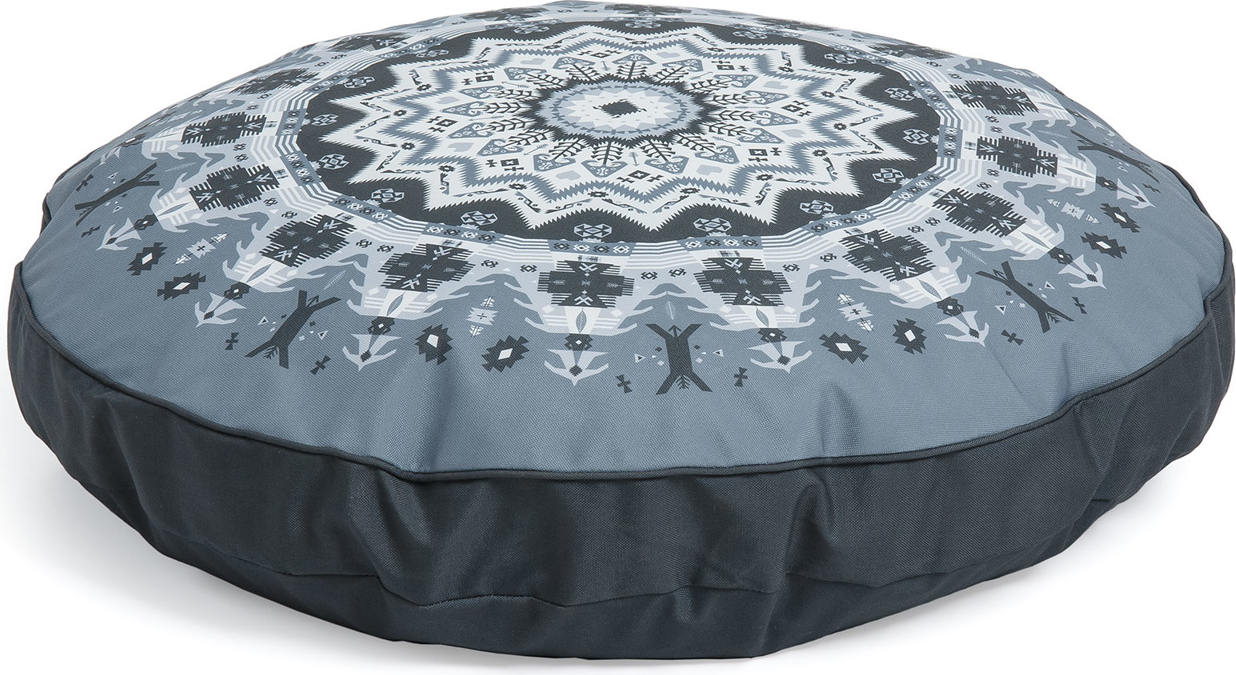 Puf Kave Home Ashleen Rund Flerfarvet Polyester ø60 H20 Cm