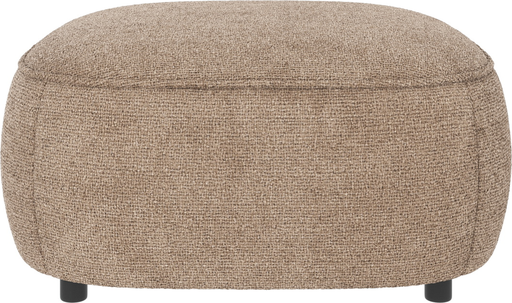 Puf Og Fodskammel Til Sofa Rowico Norris   Gråbeige Polyester ø89x43 Cm