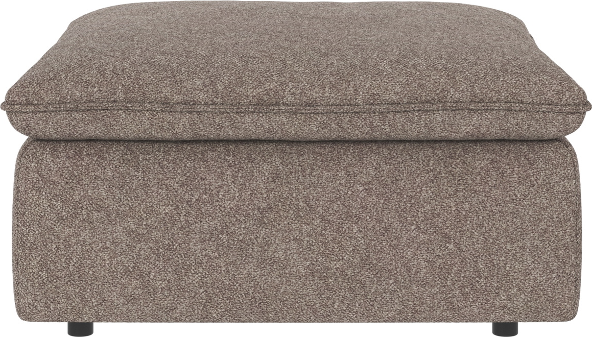 Puf Rowico Rawlins Mørk Beige 91x91x45 Cm   Fodskammel   Siddepuf   Bobby   Polyester