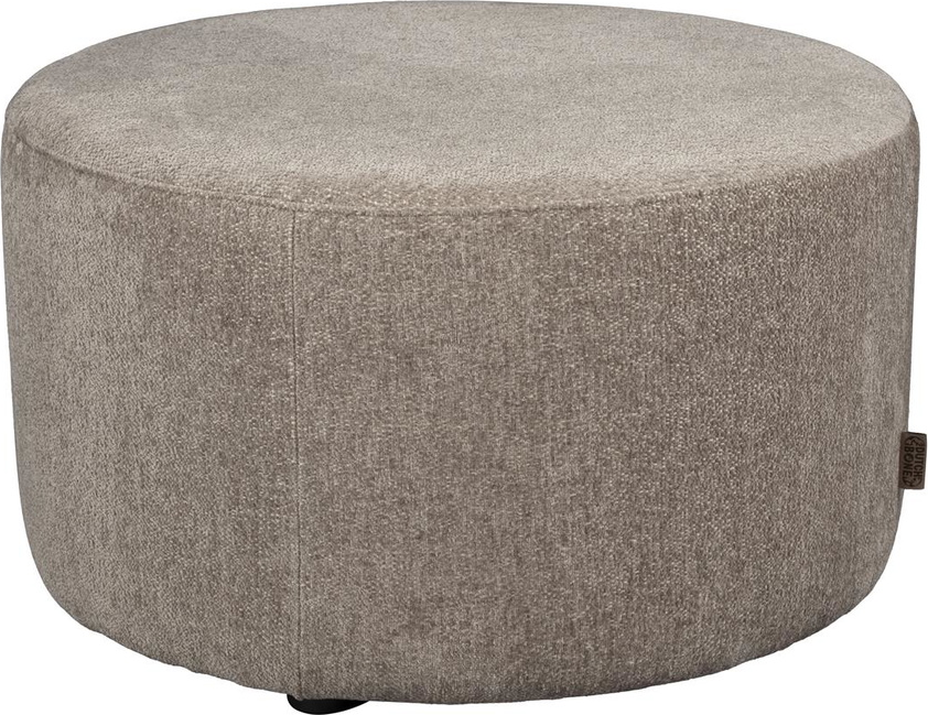 Elegant Puf Skammel fra Dutchbone i Stengrå 70 cm