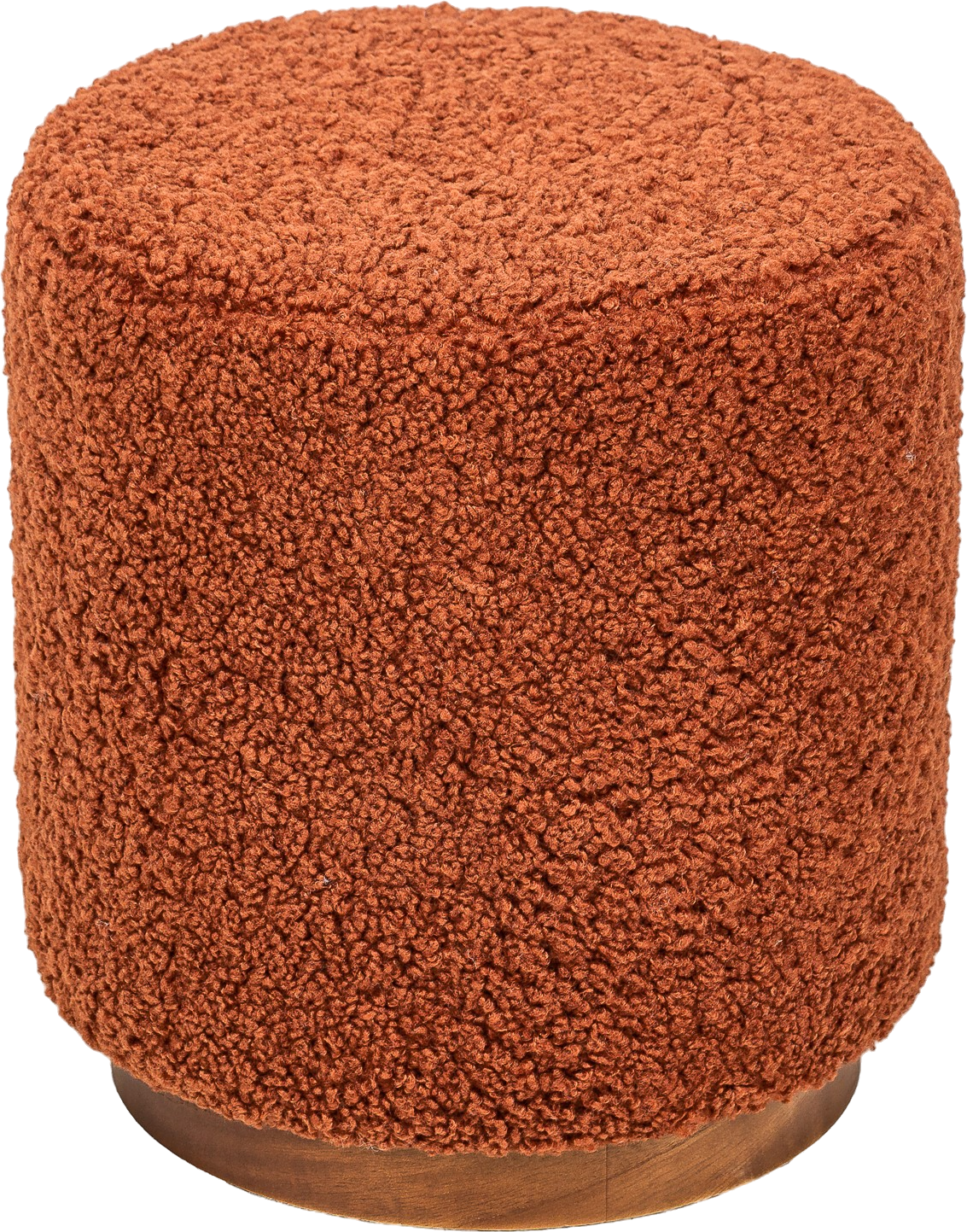 Puf Skammel Nordlys Furniture Soka Bouclé Rød ø35ã H42 Cm