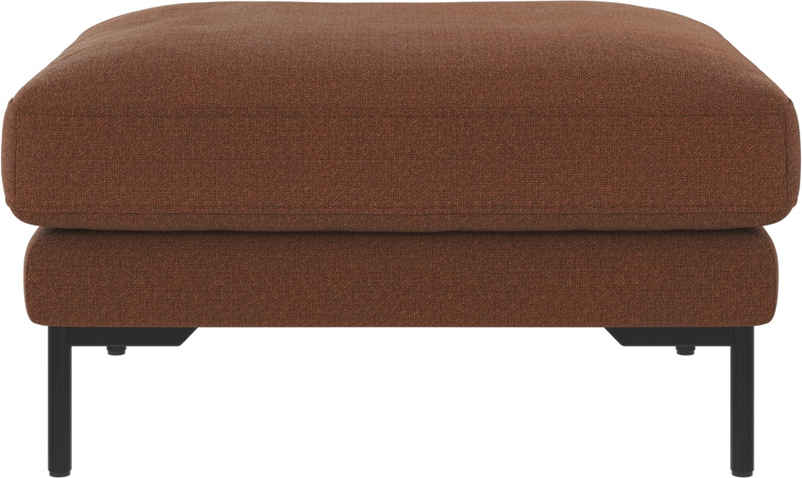 Puf Til Sofa Rowico Corwin Rita 96 Rød Polyester Med Sort Metalben 84x64x45 Cm