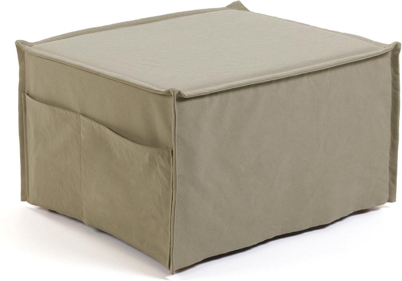 Foldbar Puf-seng Lizzie fra Kave Home - Beige Nordisk Design