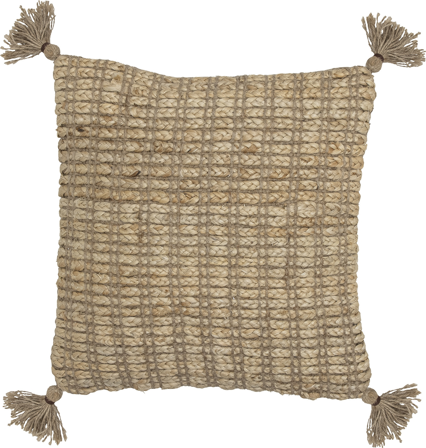 Pyntepude Med Fyld Bloomingville Felina Jute Natur 45x45 Cm