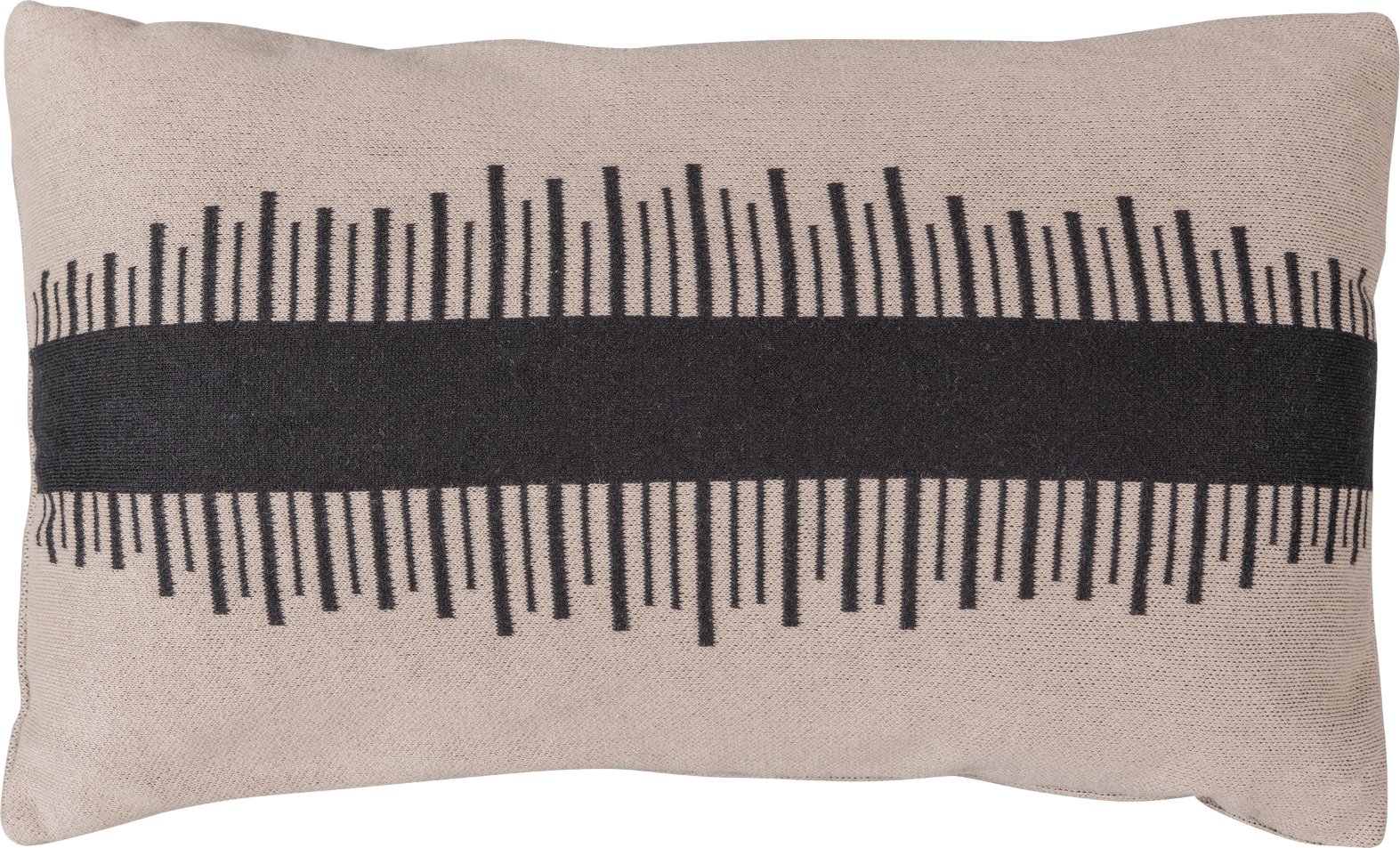 Elegant Pyntepude Arnon i Beige med Grafisk Print