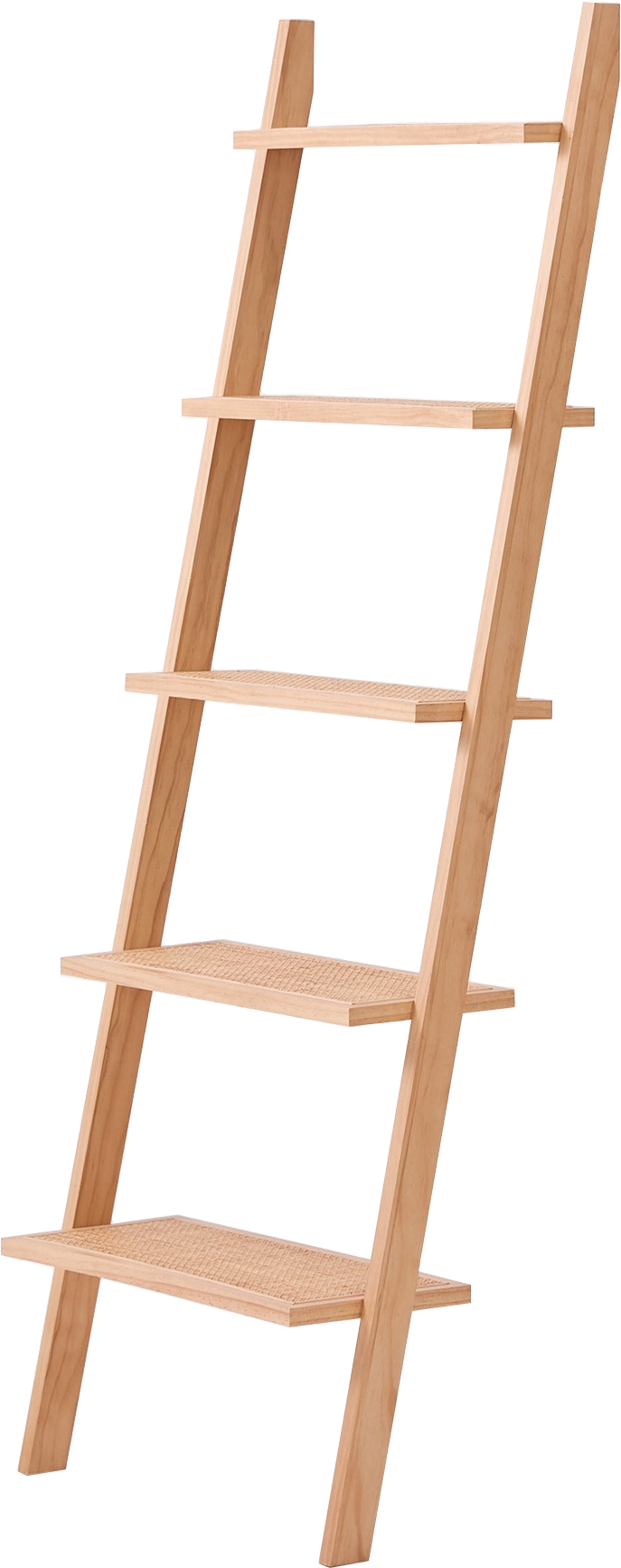 Pyntestige Nordlys Furniture Smogen  Brunlakeret Fyrretræ Med Naturrotin  H157ã 55 5ã 49 Cm