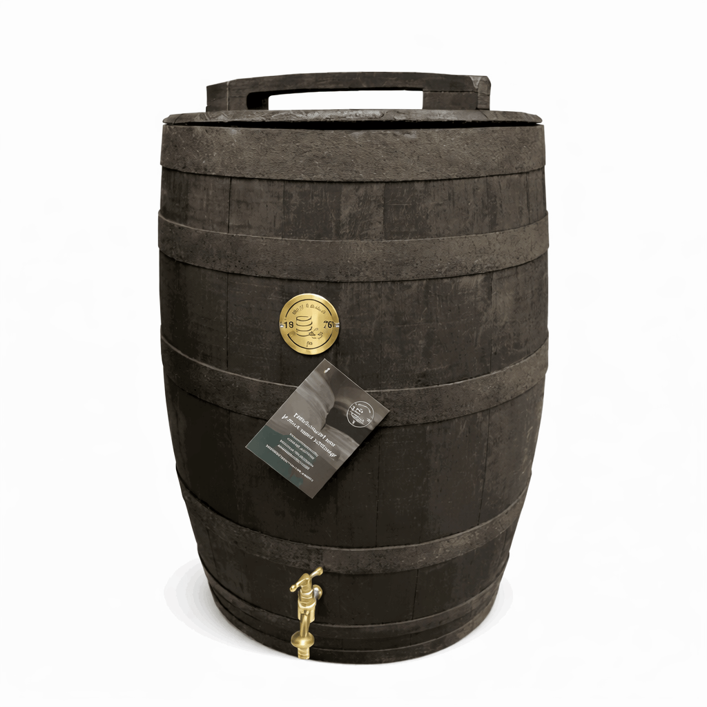 Regnvandstønde  Black Edition  Med Låg  190 Liter