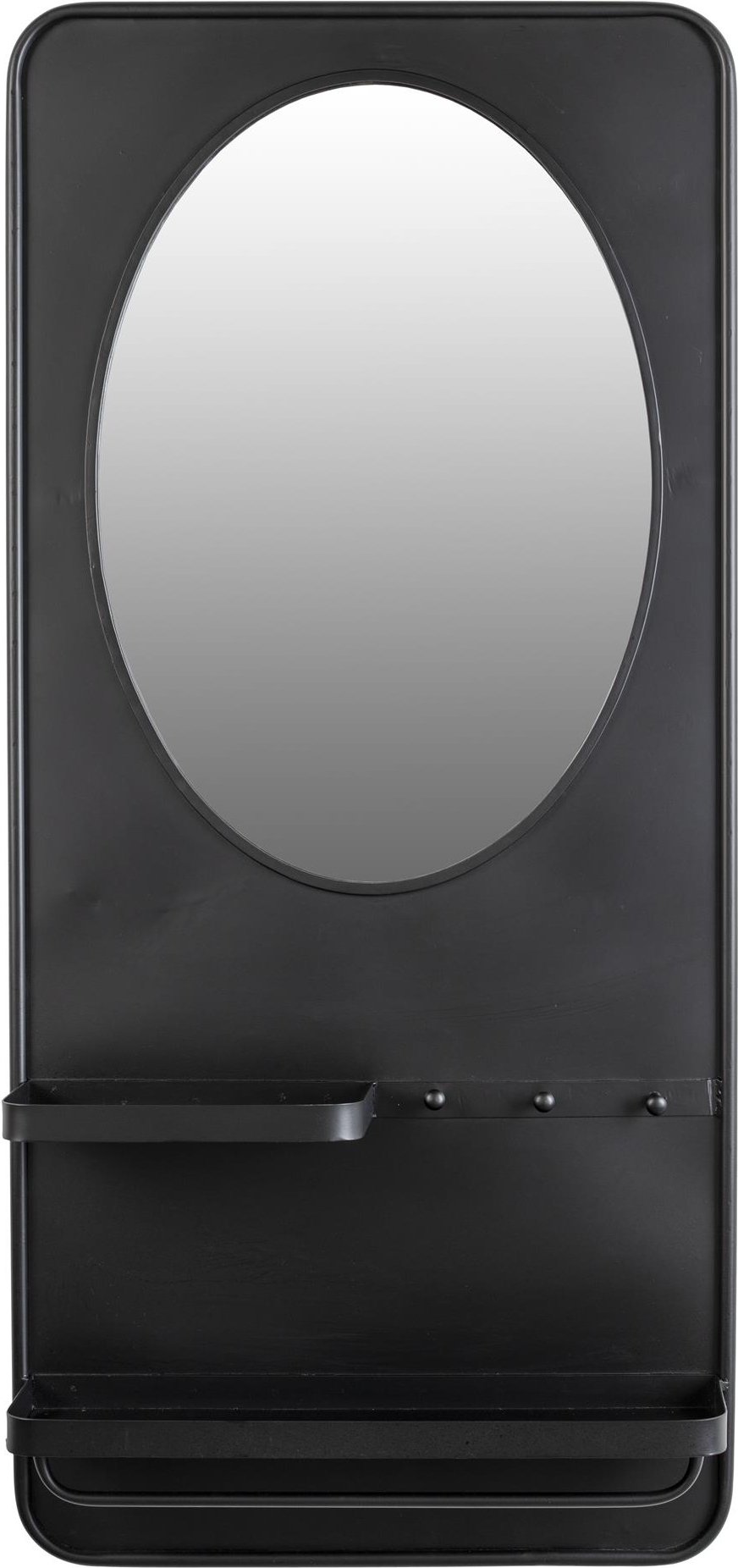 Rektangulært Vægspejl Studio White Pascal 53x108 Cm Sort Jern