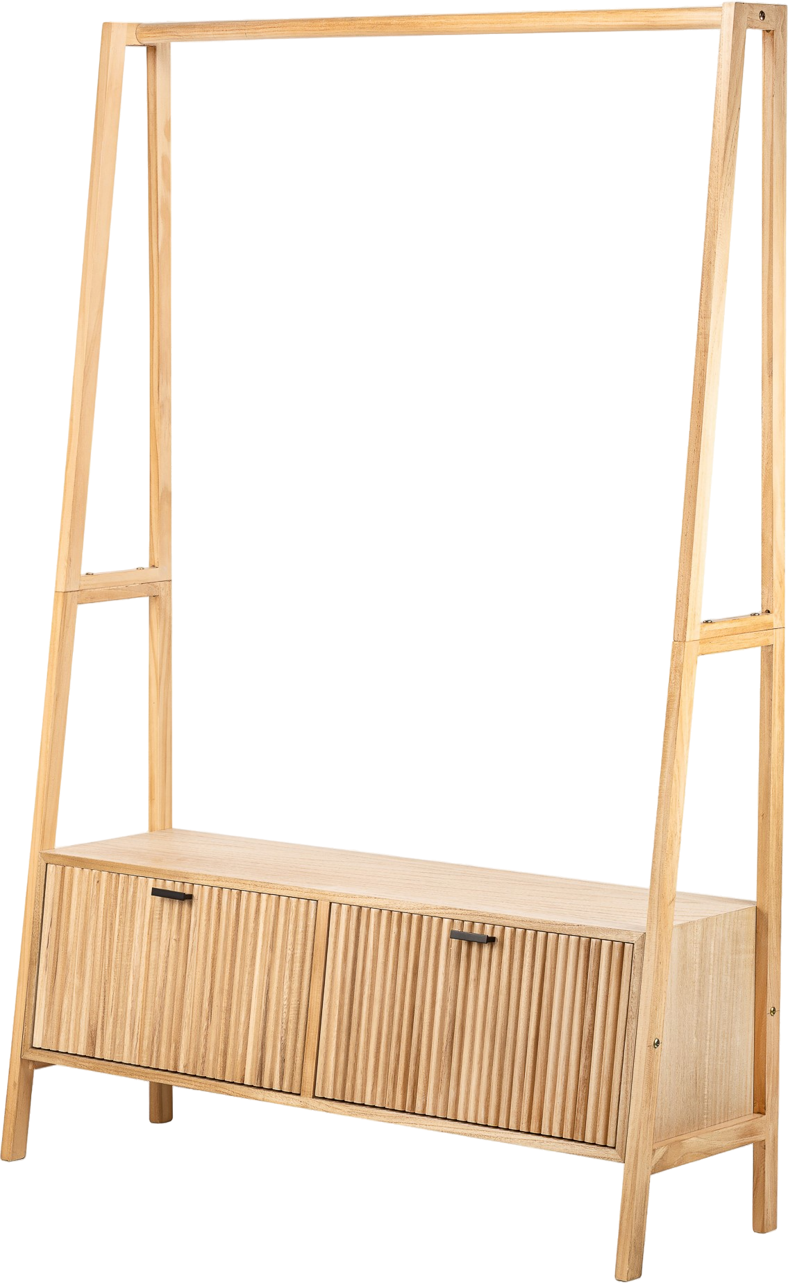 Reol Med Stativ Nordlys Furniture Turku   Massivt Fyrretræ Natur H165xb110xd36 Cm Opbevaringsreol