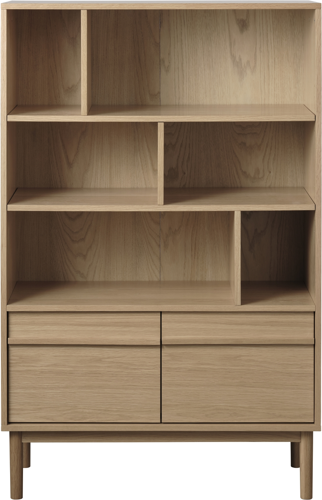 Reol Nordique Design Ponza   Opbevaringsreol   Egetræ  Fsc Mix 70  H140   B90   D40 Cm  Naturlig Finish