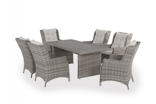 Rio Lys Grå Havemøbelsæt     Loungestole 94x210 Cm